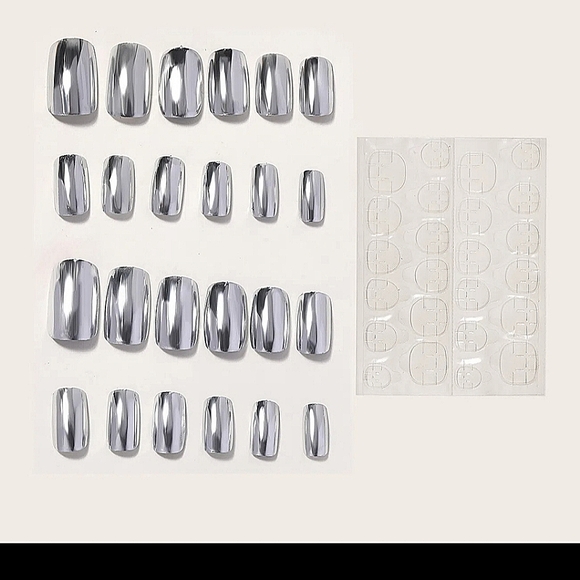 24 Pieces Of Metallic Mirror Effect Nail - Picture 3 of 5